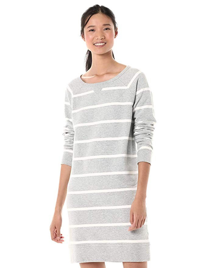 Amazon Brand - Goodthreads Women's Modal Fleece Popover Sweatshirt Dress | Amazon (US)