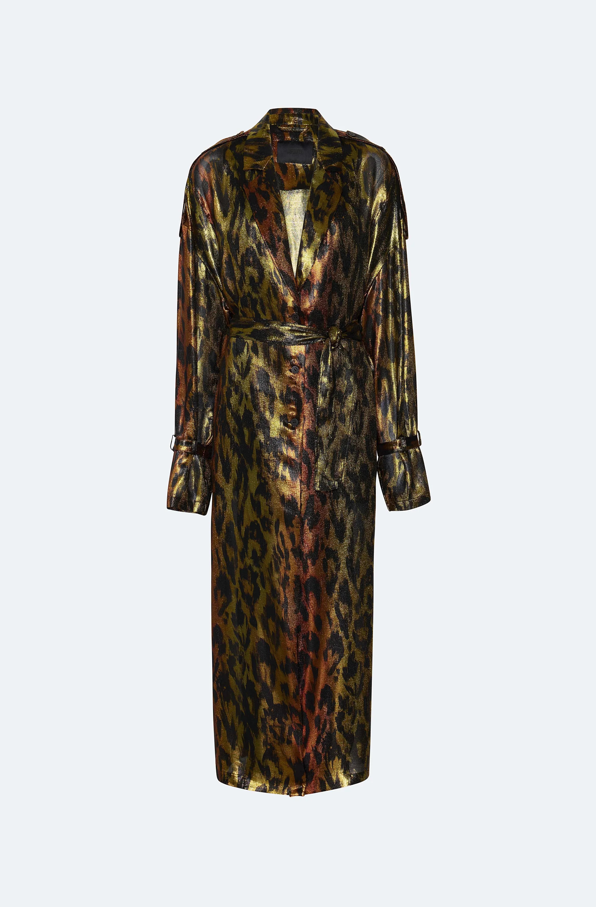 Lurex Leopard Trench Coat | Lapointe (US)