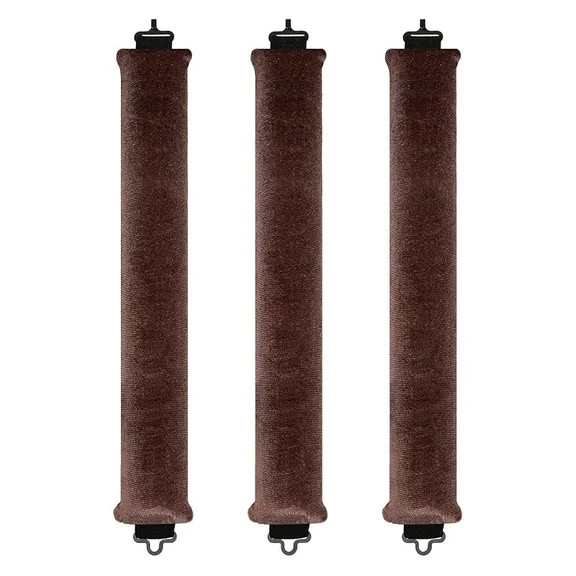 Kitsch Flexi Rods, Satin Covered Heatless Hair Curlers, Rosewood, 6 Pieces