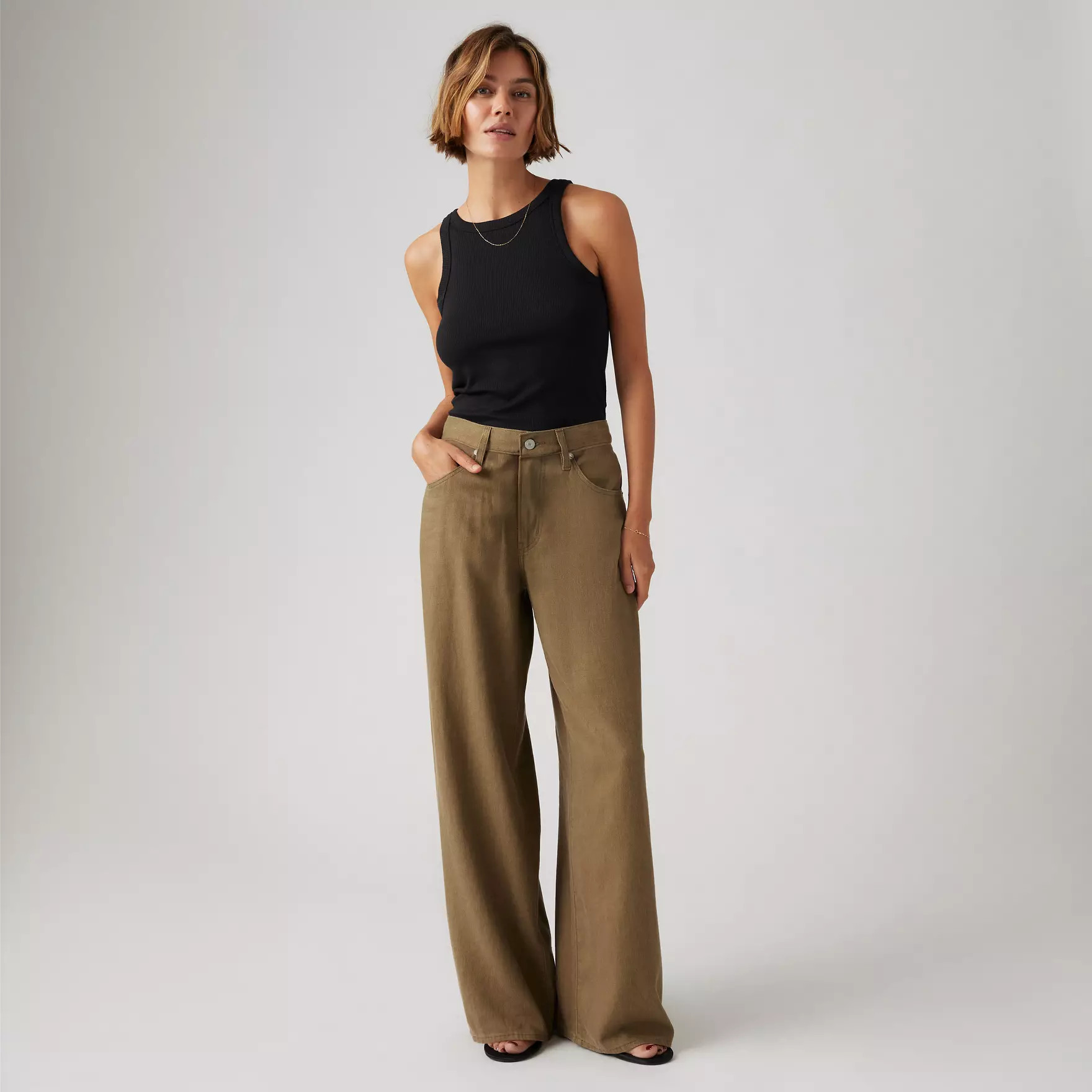 Xl Baggy Straight Linen Blend Women's Pants | Levi's US