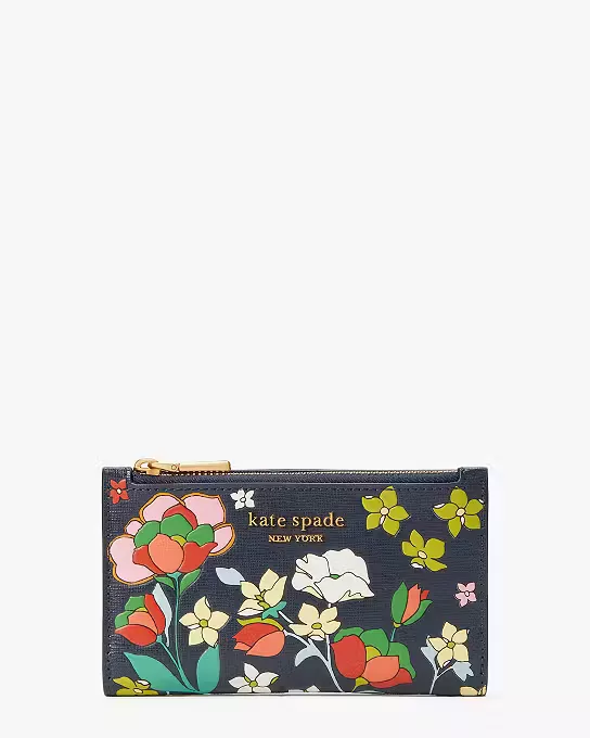 Morgan Flower Bed Embossed Double Zip Dome Crossbody