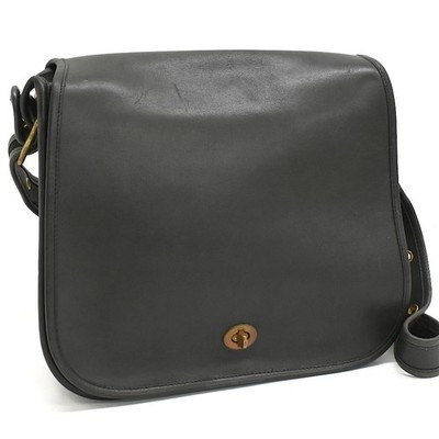 Vintage COACH Old Coach Shoulder Bag 3837 Crossbody Bag Black Leather Purse T0CY | eBay US