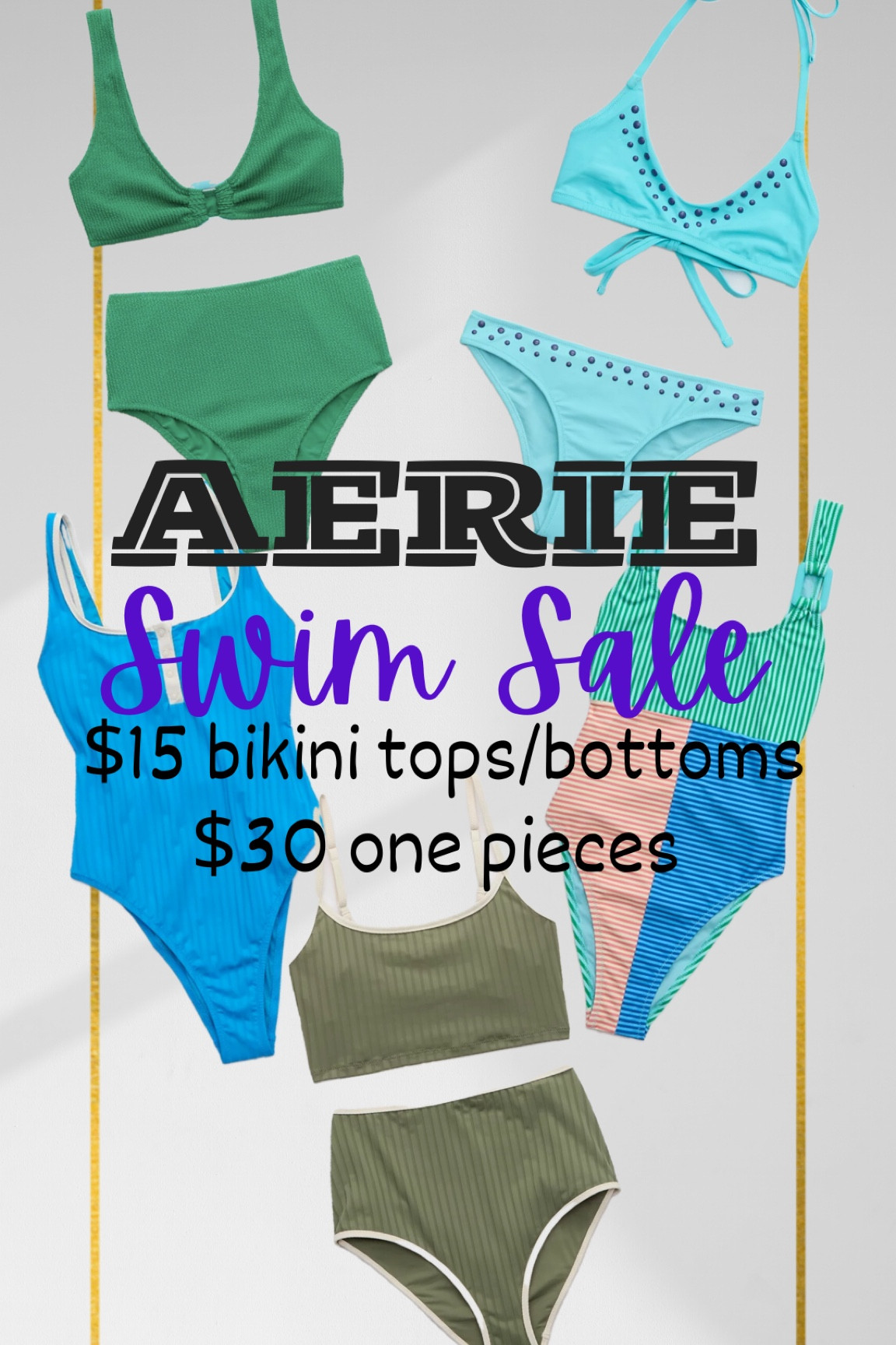 AERIE  Swim Sale! 

#LTKSpringSale #LTKswim #LTKmidsize