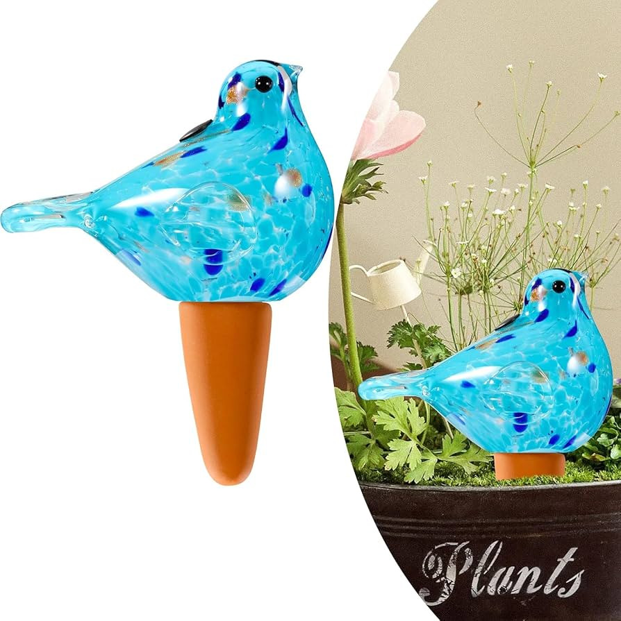 Plant Watering Globes, Bird Glass Self Watering Planter Insert - For Indoor & Outdoor Plants - Gl... | Amazon (US)