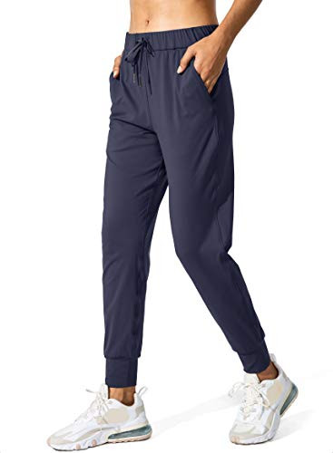 SANTINY Women's Joggers Pants Pockets Drawstring Running Sweatpants for Women Lounge Workout Jogging(Navy_L) | Amazon (US)
