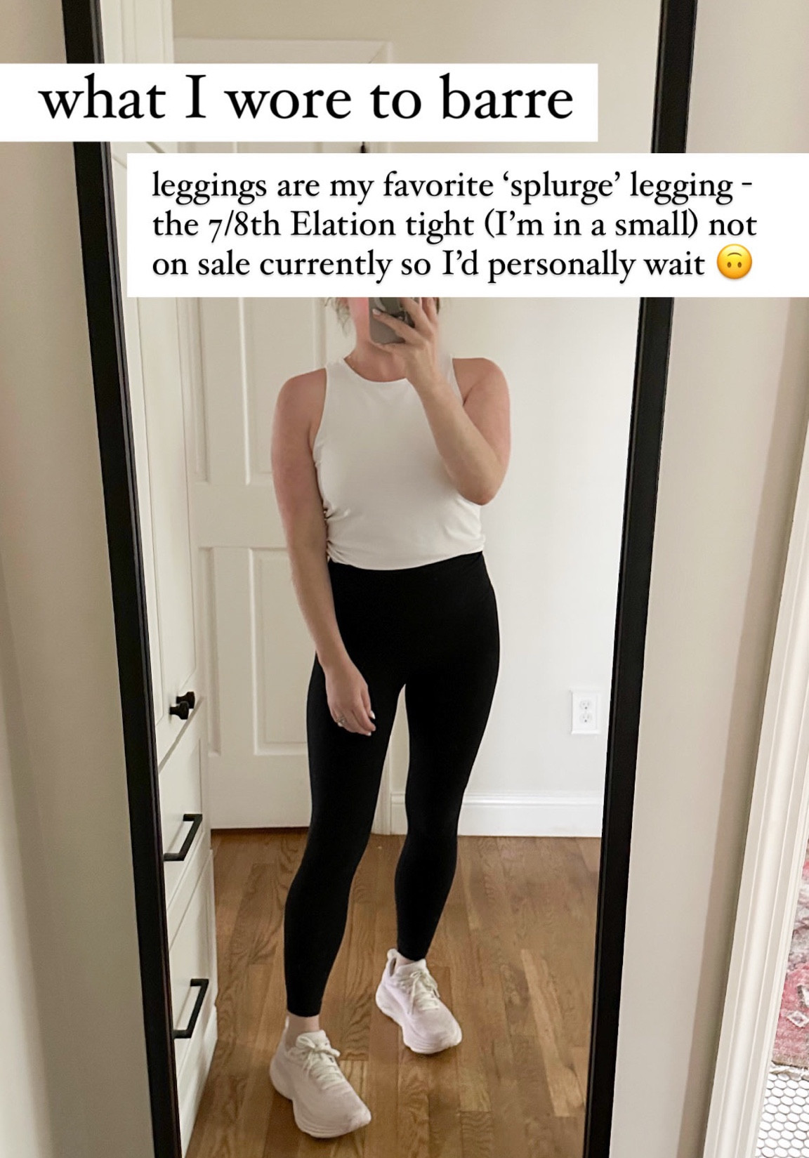 leggings are my favorite 'splurge' legging - the 7/8th Elation tight (I'm in a small) not on sale currently so I'd personally wait 🙃

#LTKFitness #LTKActive #LTKStyleTip