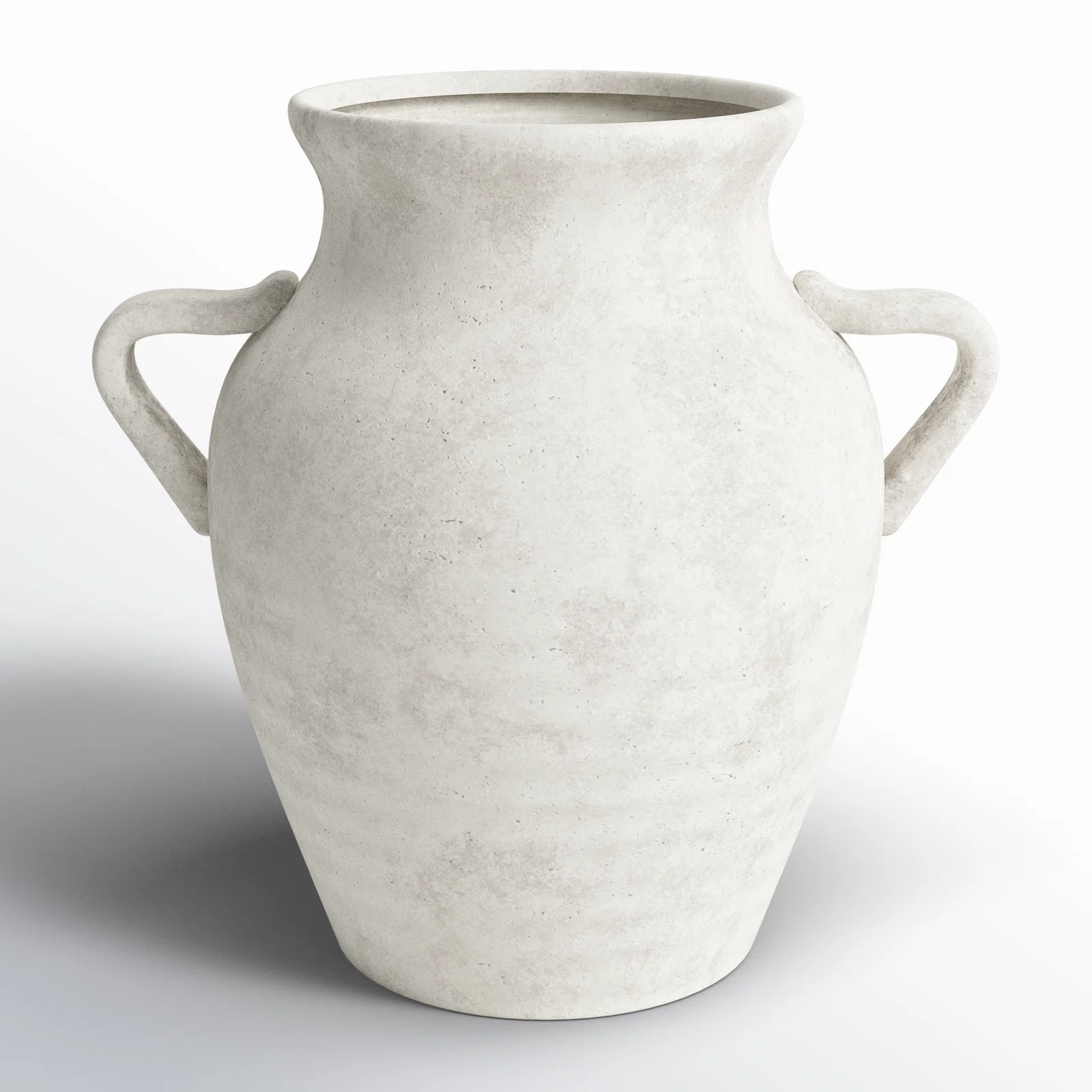 Daily Ceramic Antique Style Textured Vase With Shadings And Handles | Wayfair North America