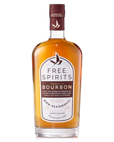 Free Spirits Non-Alcoholic Bourbon Spirit - Award Winning Whiskey Alternative - Low Calorie, Vegan, Gluten-Free with B-Vitamins - Natural Ingredients for Delicious Cocktails - 750 ml Bottle | Amazon (US)