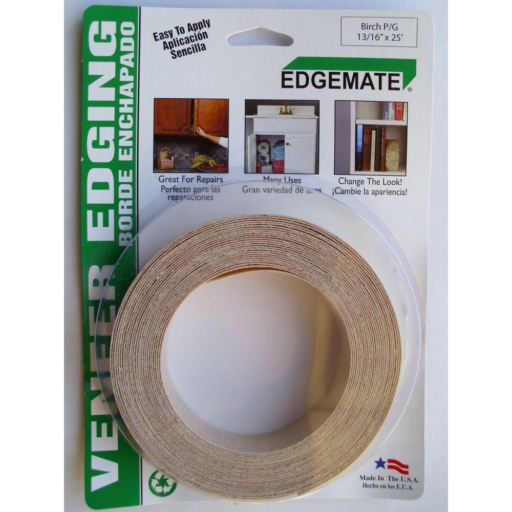 EDGEMATE 13/16 in. x 25 ft. Birch Edge Tape-657608 - The Home Depot | The Home Depot