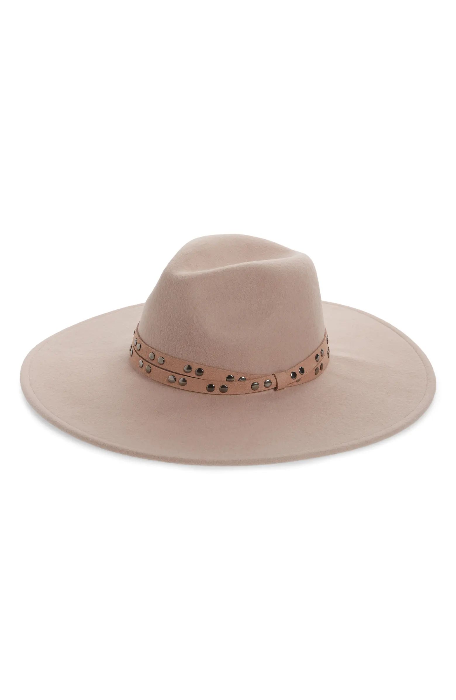 Studded Band Felted Wool Panama Hat | Nordstrom