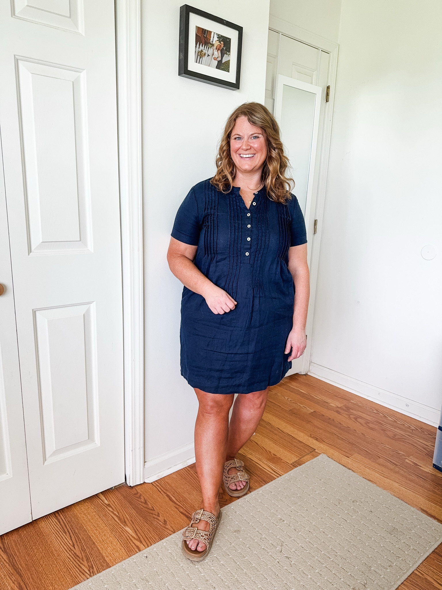 Warm weather teacher outfit - linen dress.  My dress is sold out in the short sleeve version but I liked some similar ones plus the sleeveless version.

#LTKMidsize #LTKWorkwear #LTKSaleAlert