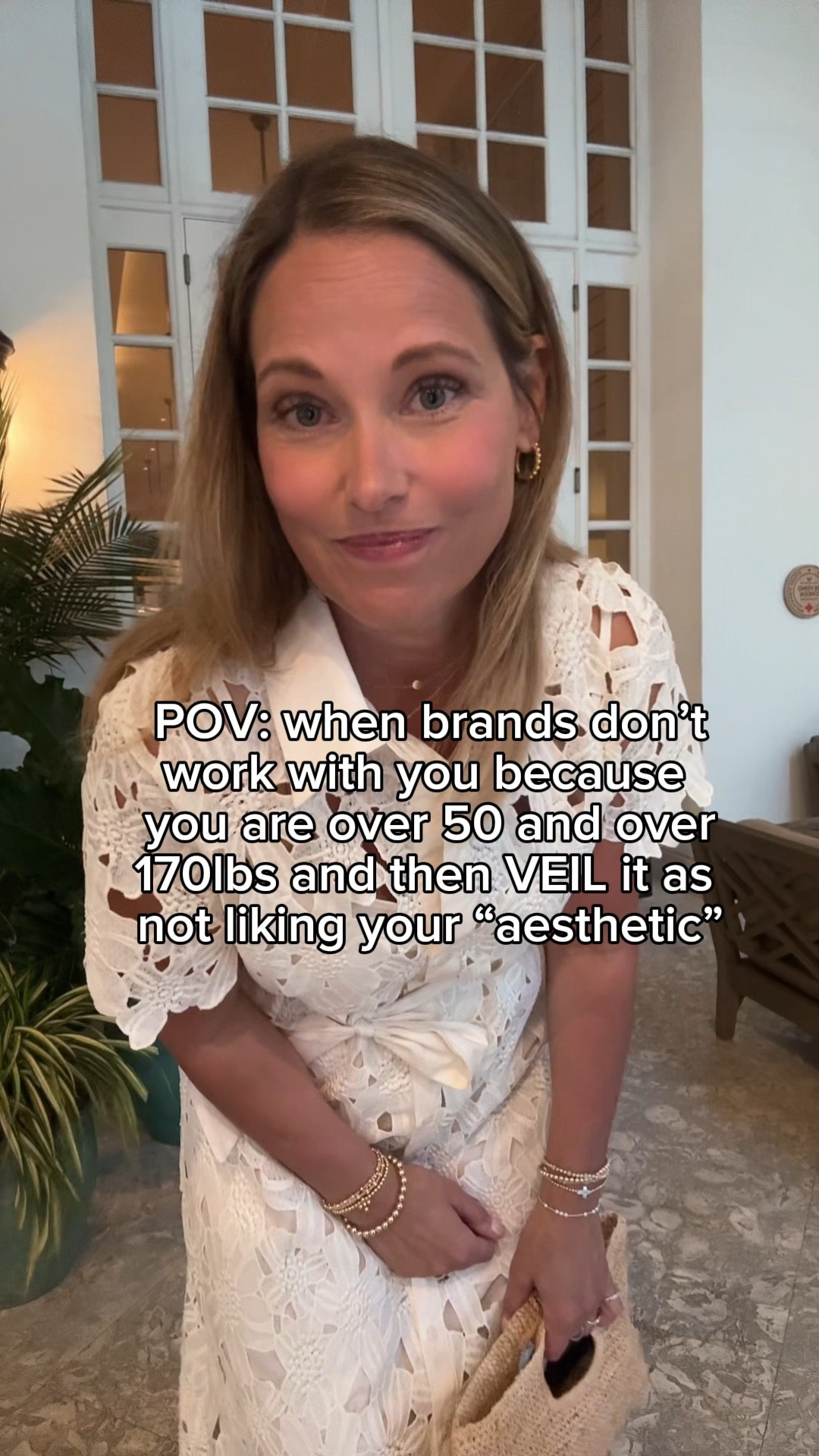 If they don’t want us, we don't want them. Its a mantra I've lived by because there are plenty of brands and people who do! Yes, we are talking about that brand that starts with a z….

Thank you to the brands that love women of all sizes and ages! They are plentiful, to name a few: @socialthreads @jcrew @Anthropologie @Quince @benaar @Macys @SUE SARTOR @Alice + Olivia @amazonfindsandfashion @Talbots @walmart @target @nordstrom