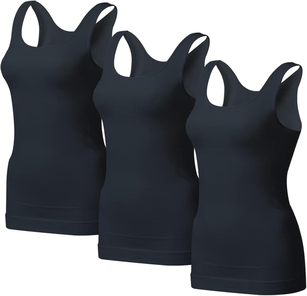 EUYZOU Women's Tummy Control Shapewear Tank Tops - Seamless Body Shaper Compression Top | Amazon (US)