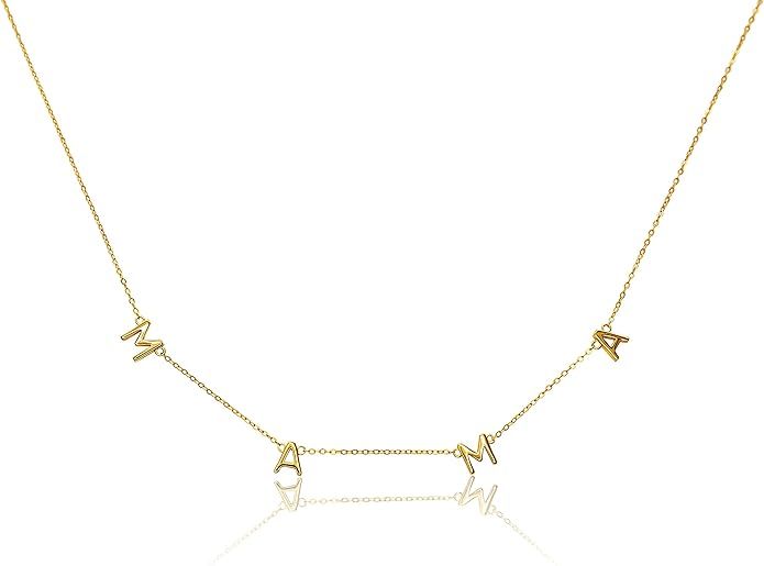 Benevolence LA Mama Necklace, Mama Bracelet, 14k Gold Dipped Necklaces and Bracelets With Pave St... | Amazon (US)
