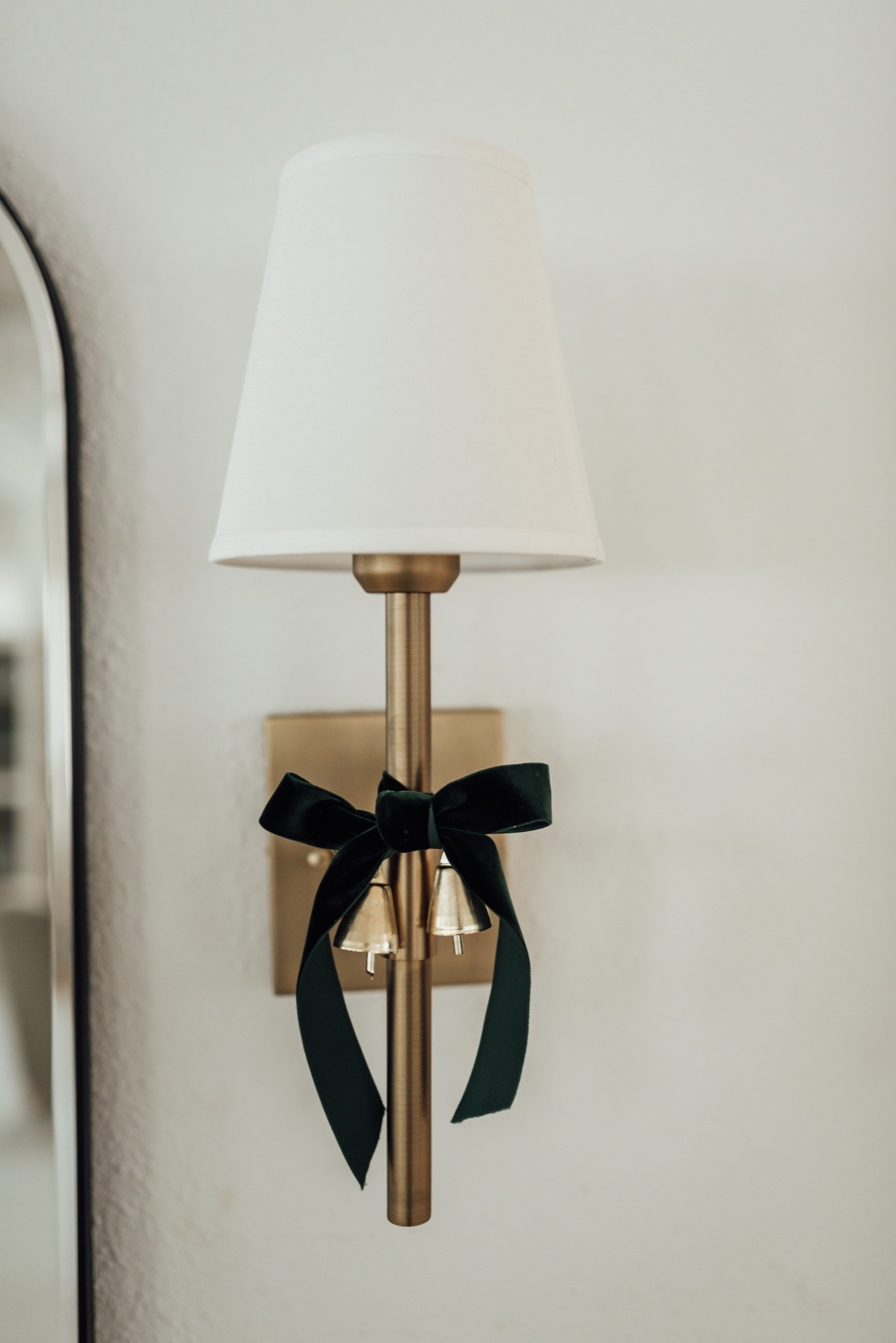 How to decorate sconce for Christmas holiday decor - green velvet doors 

#LTKHome #LTKGiftGuide #LTKHoliday