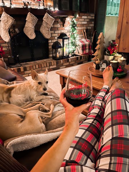 Christmas vibes sigh these holiday pajamas and wine glass - Amazon Fashion - Amazon Home 

#LTKunder50 #LTKhome #LTKHoliday