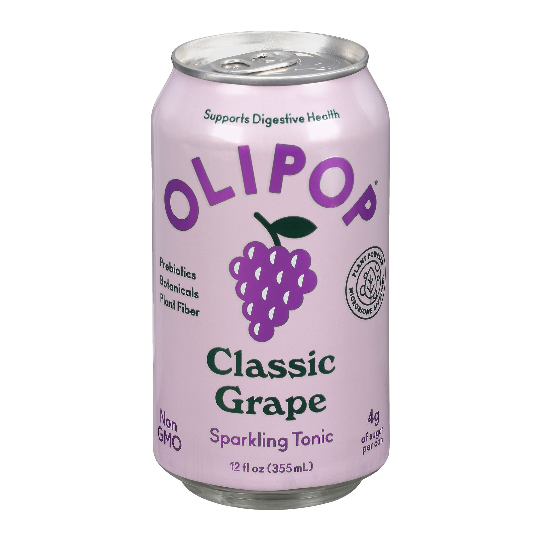 OLIPOP A New Kind of Soda, Classic Grape Sparkling Tonic, 12 fl oz - Walmart.com | Walmart (US)