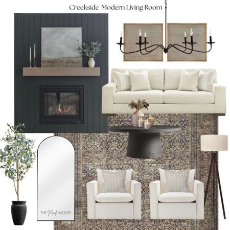 Moody modern living room. Modern traditional. Living room inspo. Client project. Iron ore paint. Home Designer

#LTKfindsunder100 #LTKhome #LTKfindsunder50