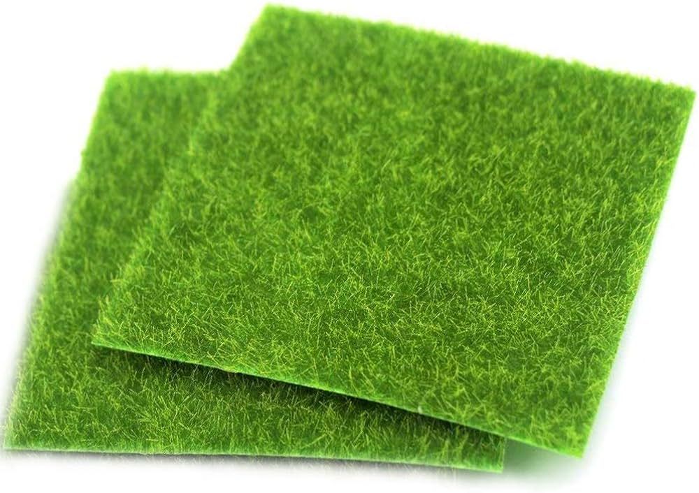 Artificial Moss Simulation Fake Green Plants Grass for Party Patio Lawn Micro Landscape Decoratio... | Amazon (US)