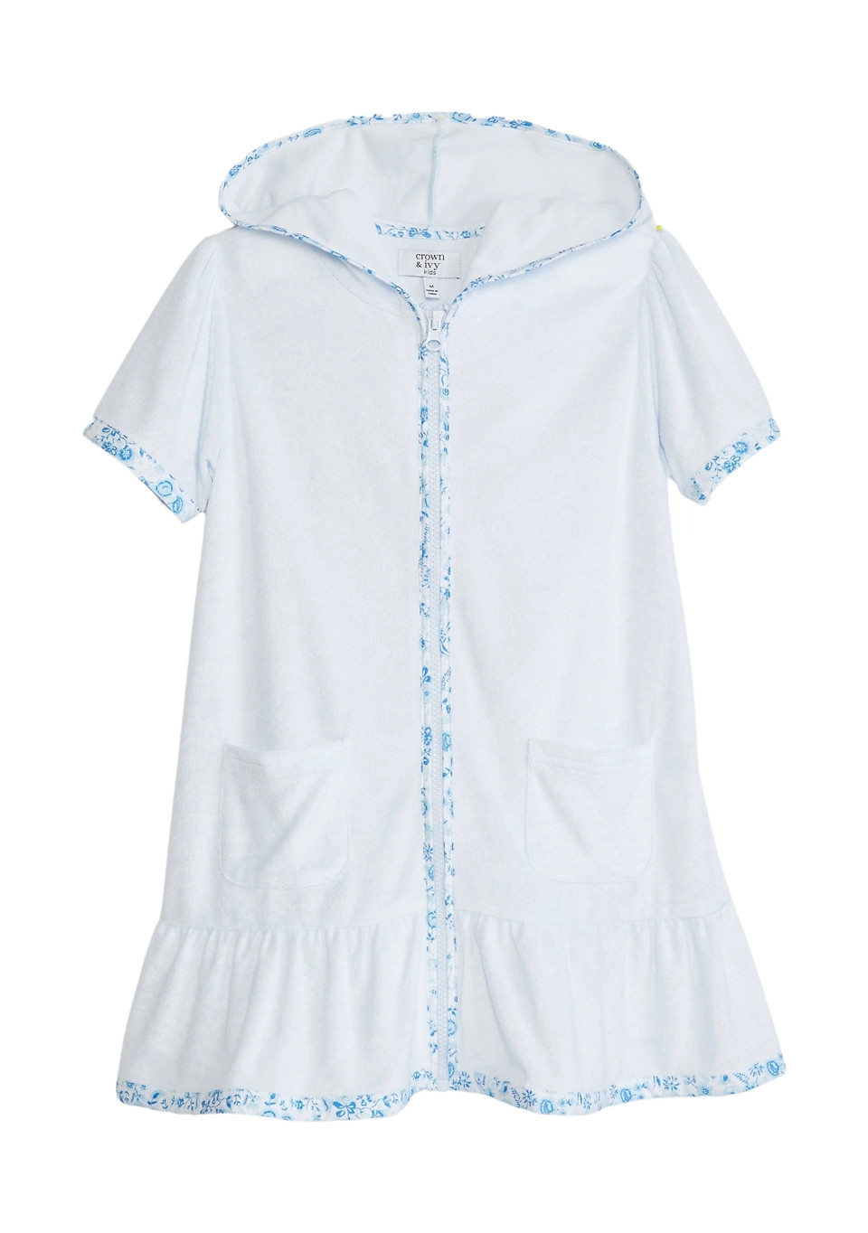 Crown & Ivy™ Girls 4-6x Hooded Swim Cover Up | Belk