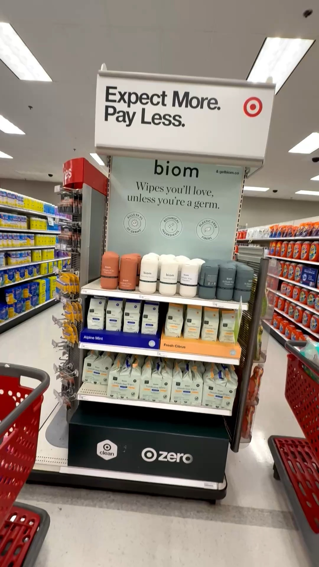 My favorite non toxic cleaning wipes now on end cap @Target 
Love seeing this @getbiom 
Check them out at my link below for easy Target pick up order or have them shipped to you. Let’s make this year the year you start clean up your home from all the chemicals. 

#LTKHome #LTKSpringSale #LTKmomlife