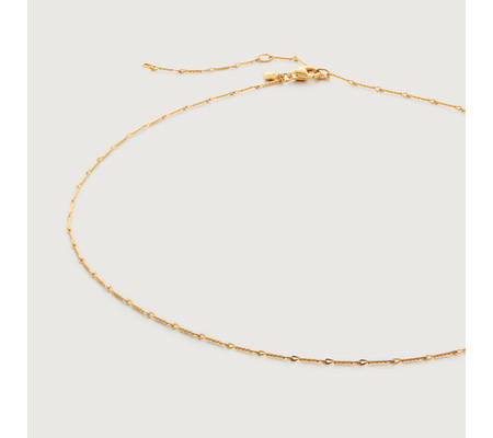 Fine Twist Choker Necklace Adjustable 38-43/15-17' | Monica Vinader (Global)