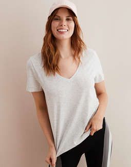Aerie Real Soft® V-Neck T-Shirt | American Eagle Outfitters (US & CA)