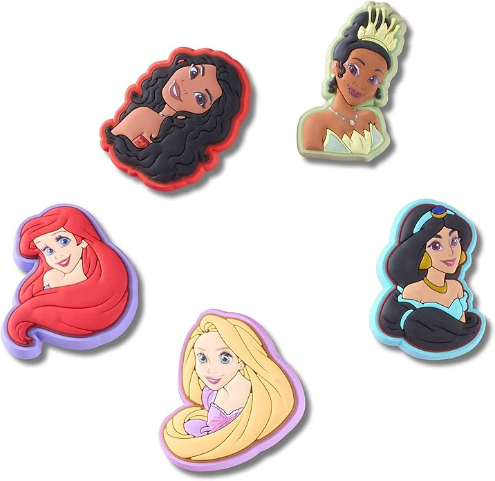 Amazon.com: Crocs Jibbitz Disney Princess Shoe Charm Packs, Moana, 5-Pack : Clothing, Shoes & Jew... | Amazon (US)