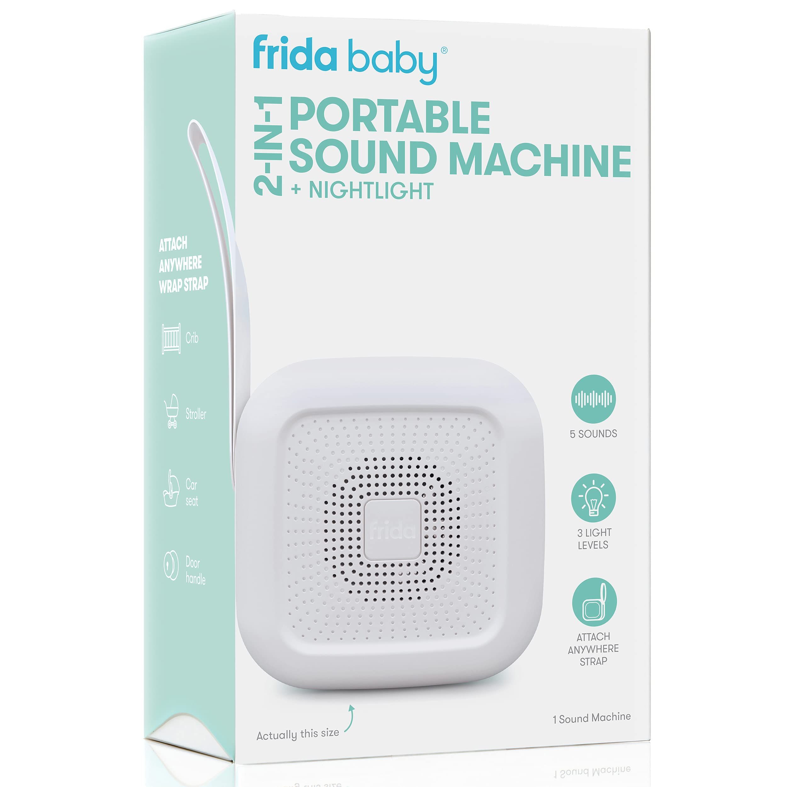 Frida Baby 2-in-1 Portable Sound Machine + Nightlight | White Noise Machine with Soothing Sounds for | Amazon (US)