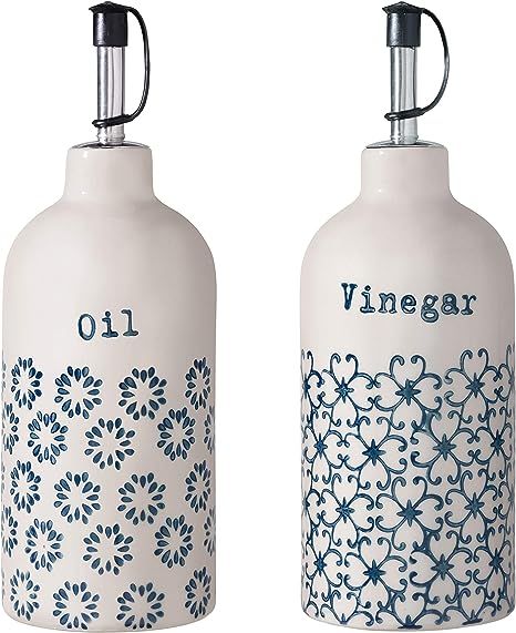 Bloomingville Oil & Vinegar Bottles Kristina, Set of 2 Styles, blue, 14 fl oz | Amazon (US)
