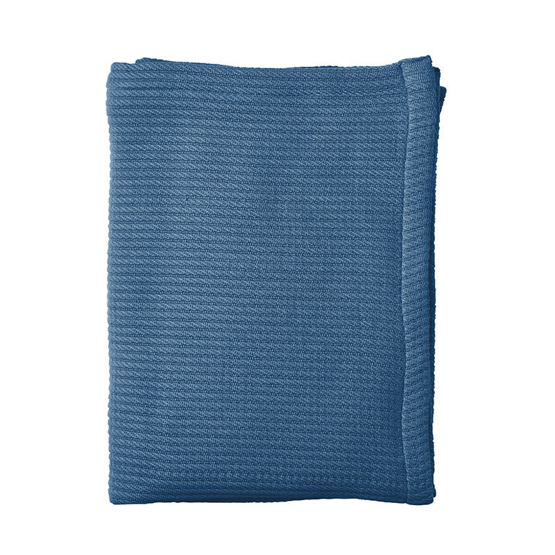 Cable Knit Micro Cotton® Throw - Blue | The Company Store
