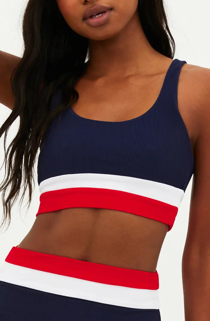 Mackenzine Colorblock Bikini Top | Nordstrom