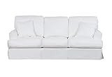 Sunset Trading Ariana Sleeper Sofa, White | Amazon (US)