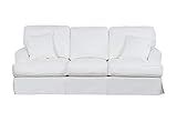 Sunset Trading Ariana Sleeper Sofa, White | Amazon (US)