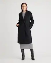 Italian Wool Classic Single-Breasted Coat | Quince