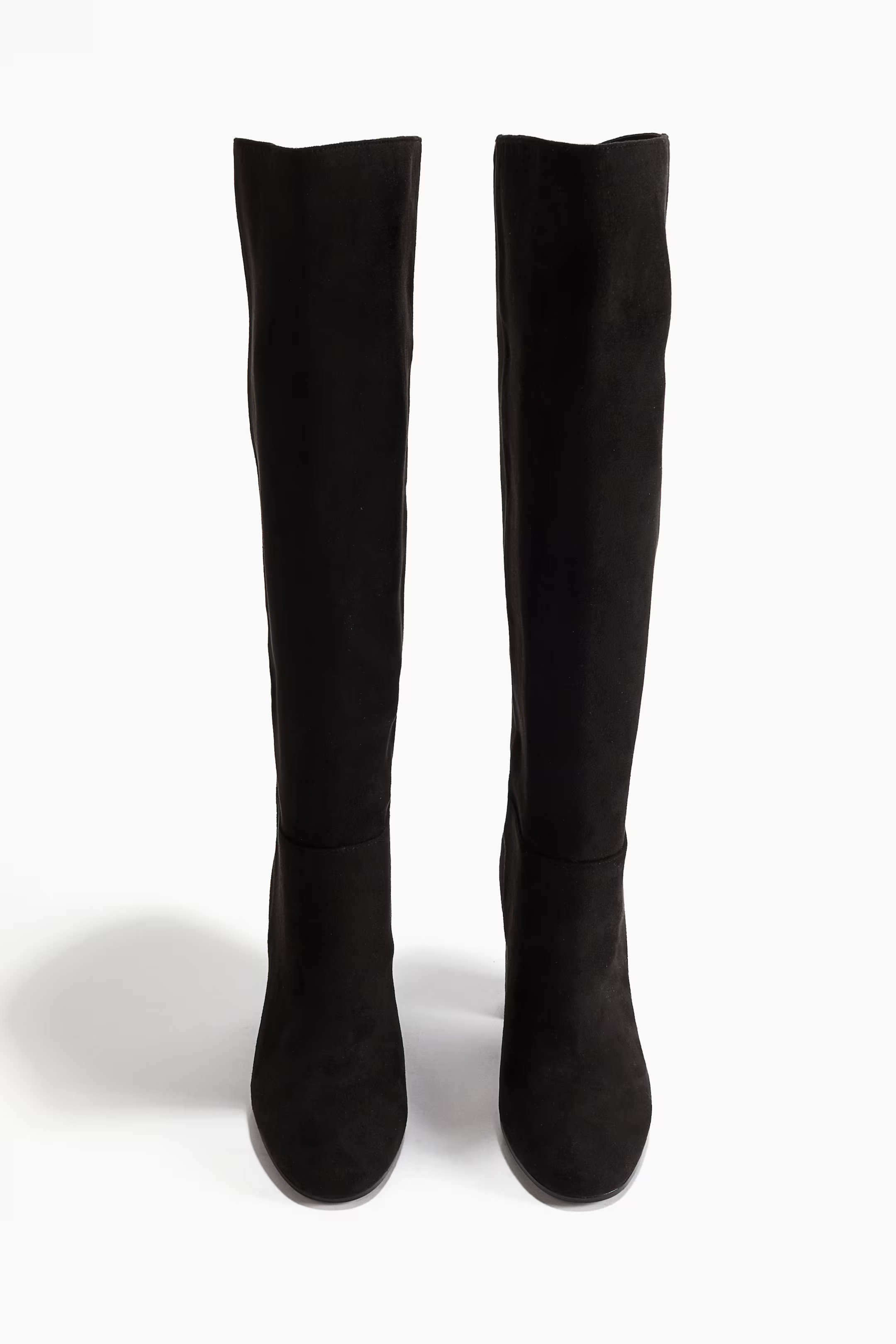 Knee-high Heeled Boots - High heel - Black - Ladies | H&M US | H&M (US + CA)