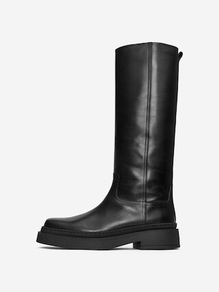 Below-The-Knee Leather Boots | Arket UK