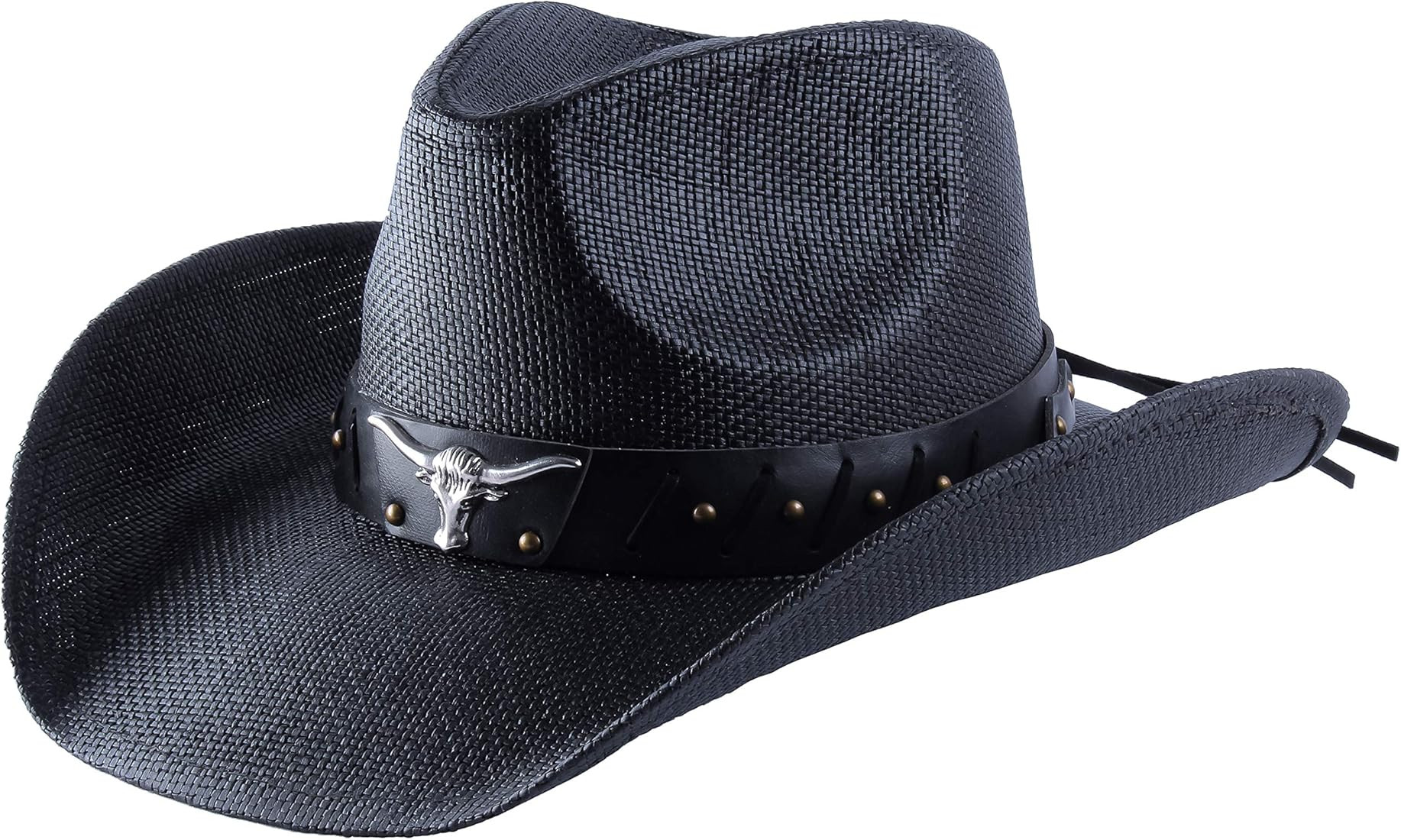 Western Outback Cowboy Hat Men's Women's Style Straw Felt Canvas | Amazon (US)
