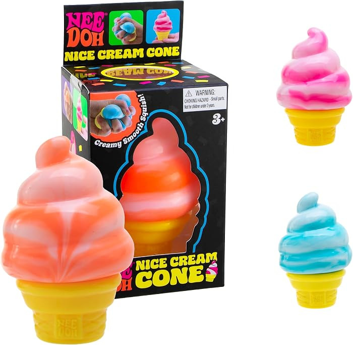 Schylling Needoh Nice Cream Cone - Sensory Squeeze Toy - Colors May Vary | Amazon (US)