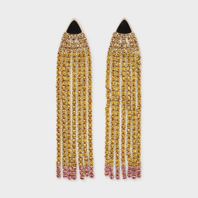 SUGARFIX by BaubleBar Make Your Mark Statement Earrings - Yellow/Gold | Target