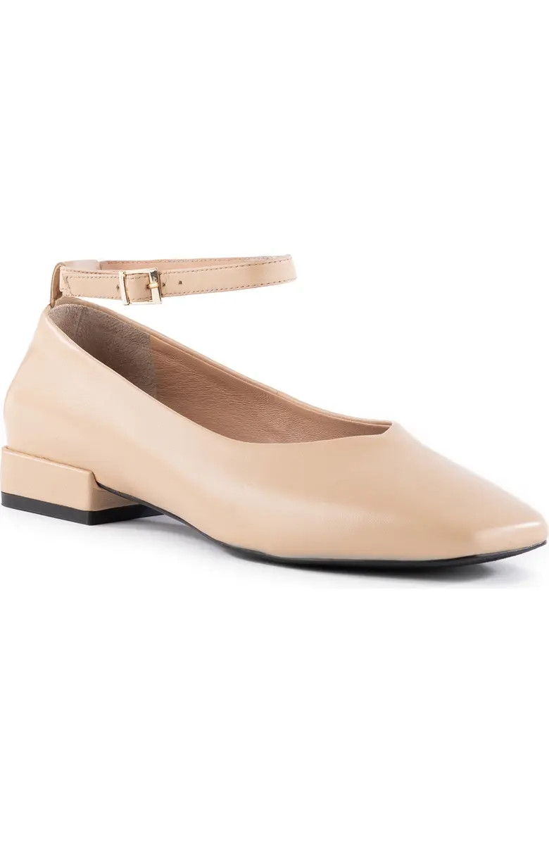 Pumpkin Ankle Strap Square Toe Pump (Women) | Nordstrom