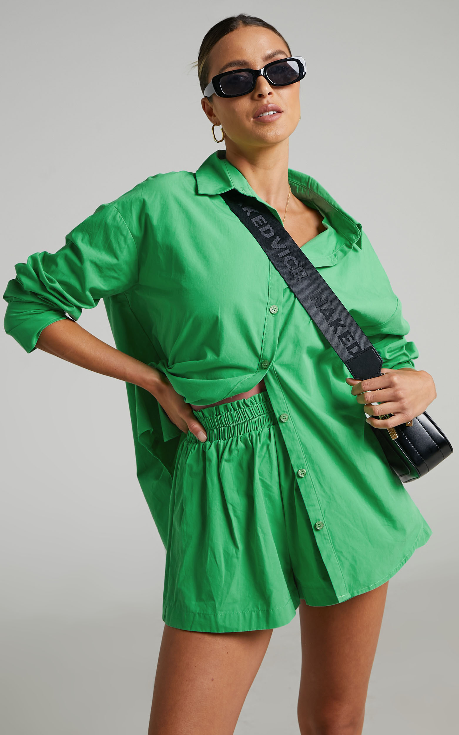 Terah Shirt in Green | Showpo (US, UK & Europe)