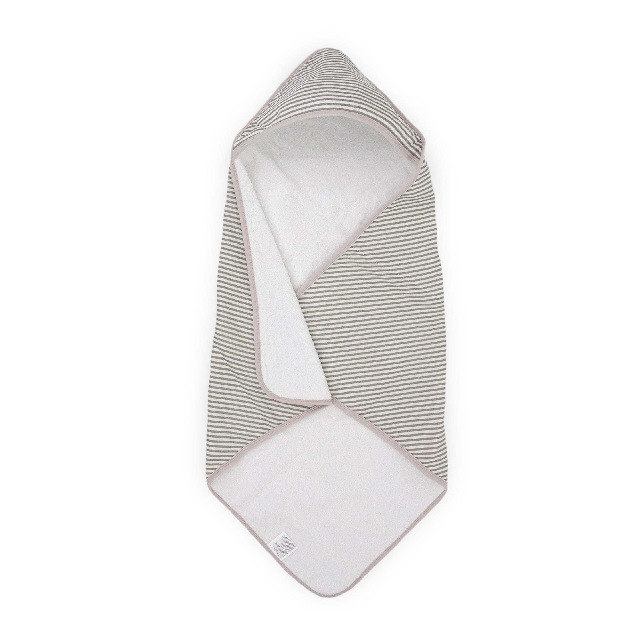 Infant Hooded Towel - Grey Stripe | Little Unicorn