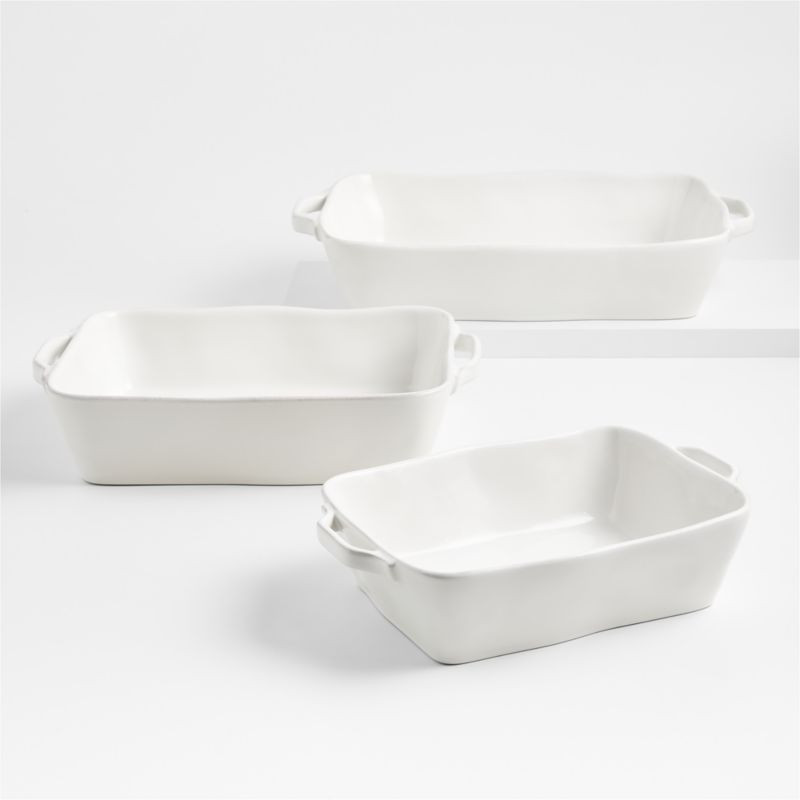 Marin White Bakers, Set of 3 + Reviews | Crate & Barrel | Crate & Barrel