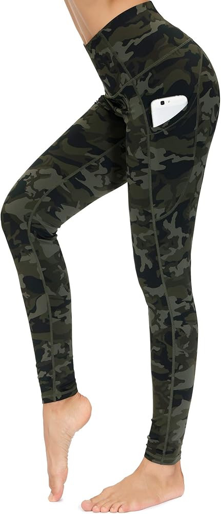 Dragon Fit High Waist Yoga Leggings with 3 Pockets,Tummy Control Workout Running 4 Way Stretch Yo... | Amazon (US)