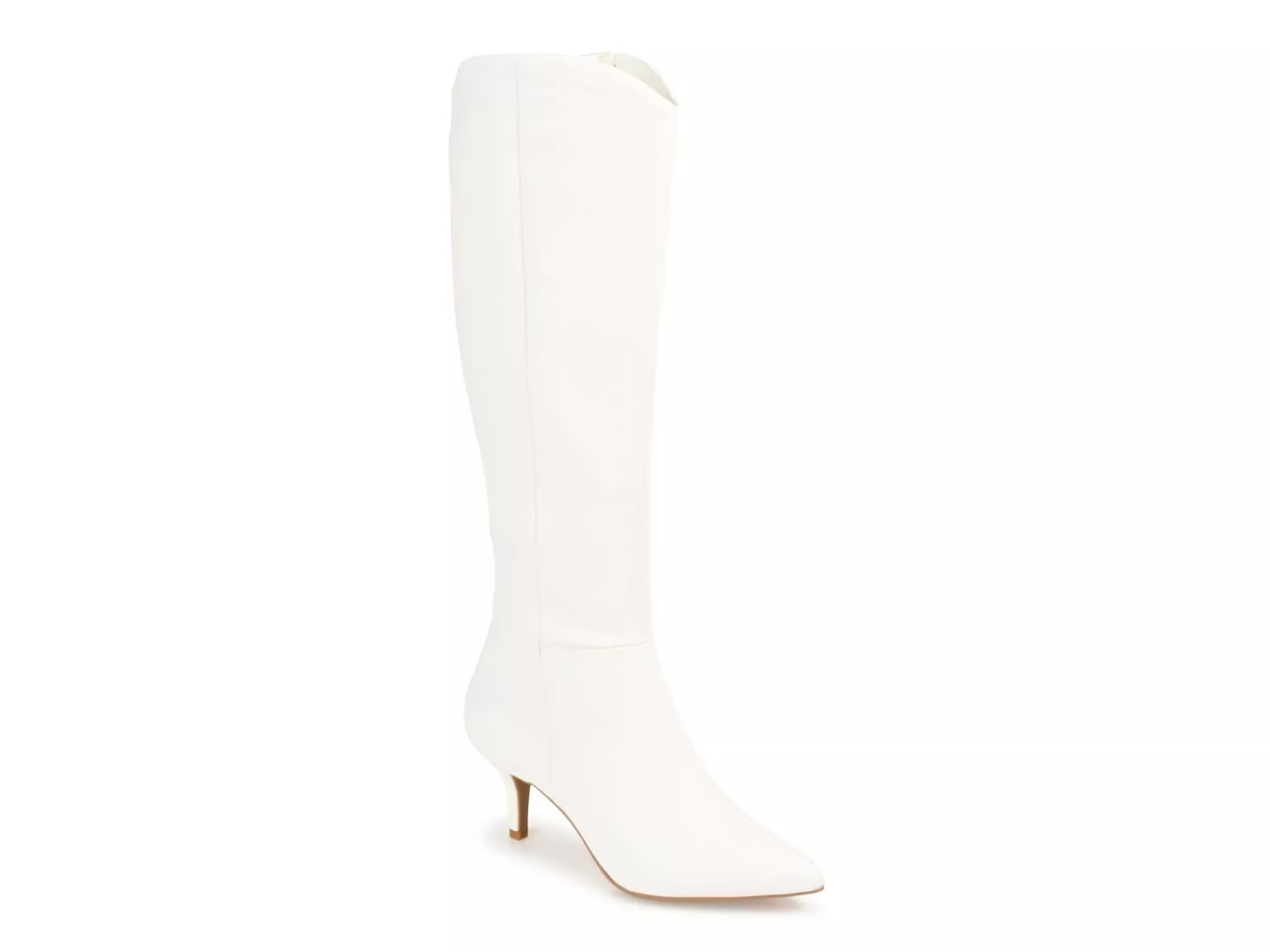 Journee Collection Estrella Boot | Women's | White | Size 9.5 | Boots | Kitten | DSW