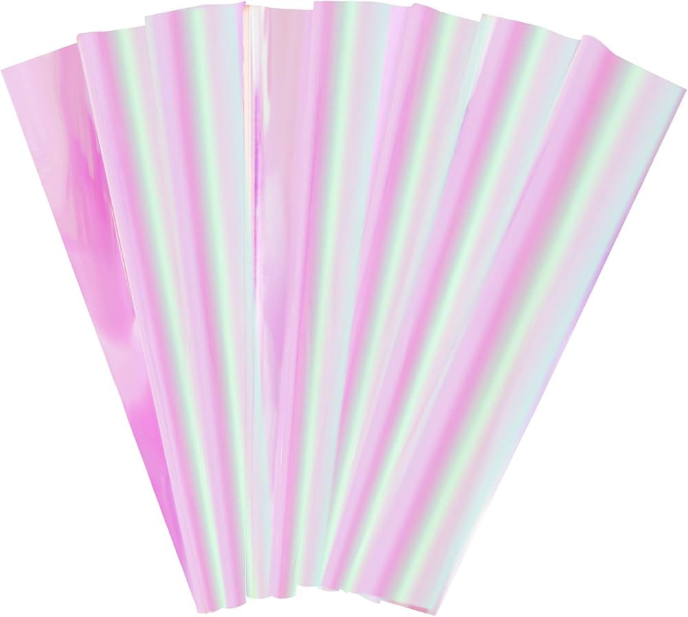 Bskifnn 20pcs Cellophane Wrap Paper Clear Rainbow Color for Birthday Mother's Day Valentine's Day... | Amazon (US)