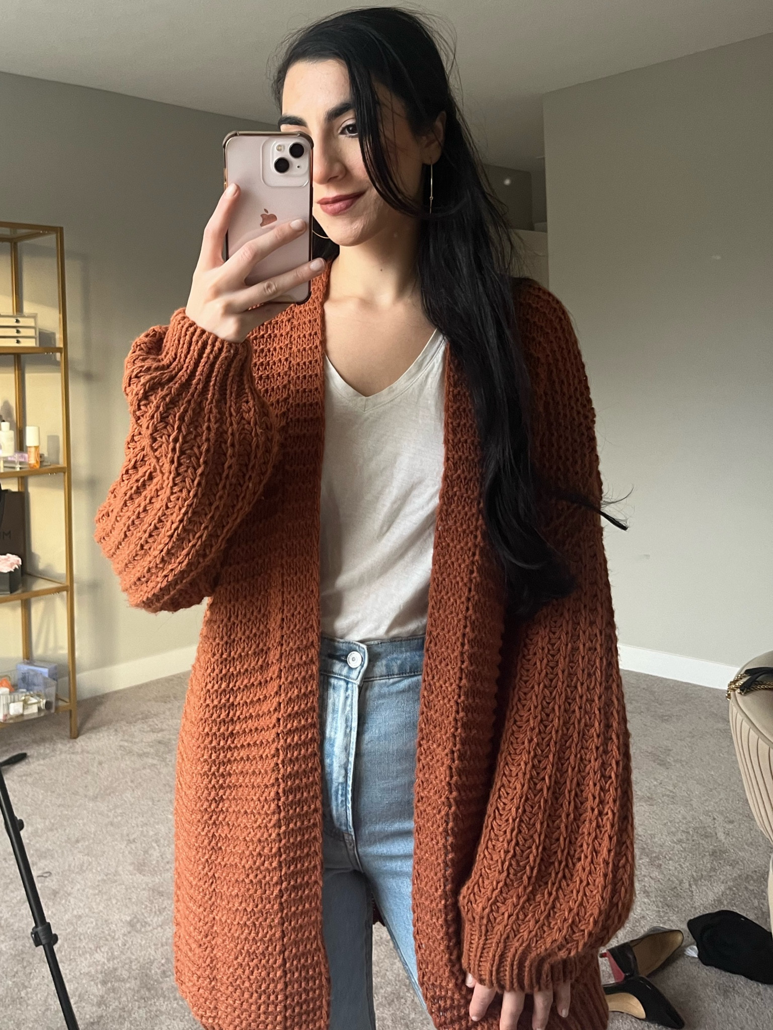 Bubble sleeve cardigan
Orange cardigan
Fall cardigan
Amazon fashion
Amazon fashion finds
