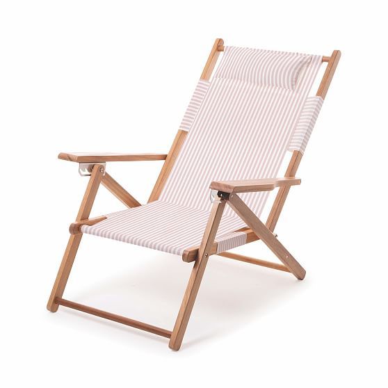 Business And Pleasure The Tommy Chair Lauren's Pink Stripe | West Elm (US)