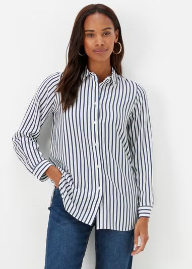 Navy Stripe Long Sleeve Shirt | Matalan (UK)